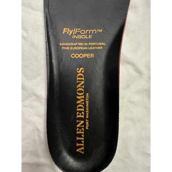 Allen Edmonds "Cooper" suede leather sneakers Men’s Size 8.5 D Black Handcrafted - Picture 4 of 15